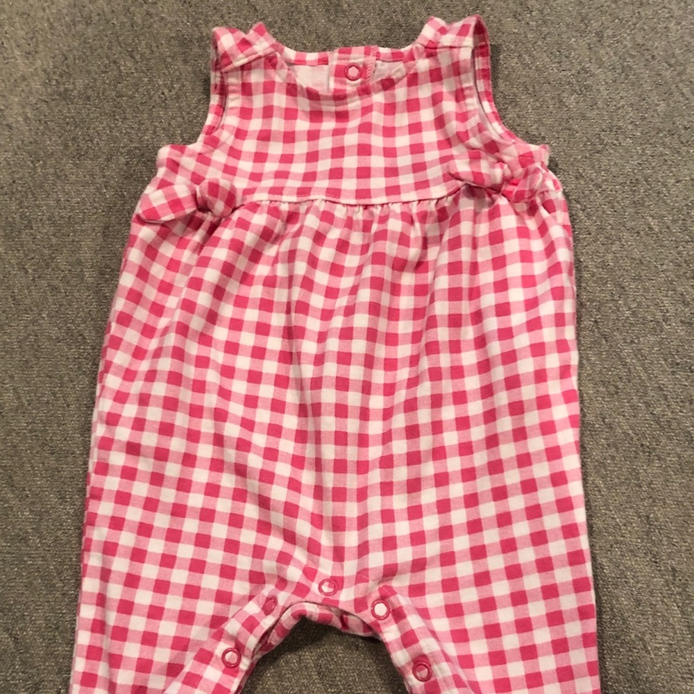 Carter’s gingham jumpsuit 0-3 months